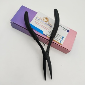 Pince à extensions de cheveux en acier inoxydable, outils multifonctions pour extensions de cheveux, pinces pour liens et micro-anneaux - Product Image 4