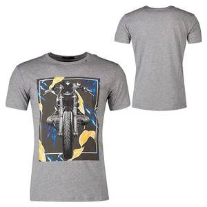 เสื้อยืดผู้ชายโอเวอร์ไซส์ผ้าฝ้ายออร์แกนิก180กรัมพิมพ์ลายด้วยการระเหิดน้ำหนักมาก - Product Image 3