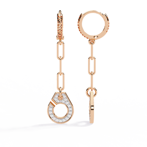 Pendientes de Oro de 18K con Diamante Cultivado en Laboratorio, Accesorio de Moda Único - Product Image 6