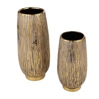Vase à fleurs côtier moderne de luxe en aluminium moulé fait main, décor de table embossé, résistant à la rouille, pour mariages