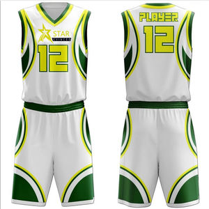 Maillot de basket-ball en tissu maille 100% de haute qualité en gros numéro d'équipe imprimé personnalisé et logo uniforme de basket-ball respirant - Product Image 6