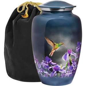 Urnas funerarias de cremación de aluminio Rosa hechas a mano para adultos, estilo hermoso humano, urna funeraria de entierro hecha a mano, tamaño personalizado de ceniza - Product Image 2