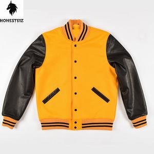 Chaqueta universitaria de lana de secado rápido para hombre personalizada de la mejor calidad Otoño Invierno Letterman Bomber con cuello levantado Envío al por mayor Air - Product Image 1