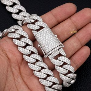 14K Gold Iced Out Cuban Link Chain <b>Necklace</b> Premium Luxury <b>Statement</b> Jewelry - Product Image 4