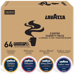 Pour Keurig K-Cup Variety Pack, 64 dosettes avec des saveurs chocolatées et douces sans sucre, torréfaction légère, moyenne et foncée, en sachet - Product Image 3