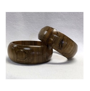 Lightweight Artisan Crafted Waterproof Wooden Bangles Fine Smooth Polish Custom Colors Traditional Women Ethnic Jewelry Best - Product Image 3