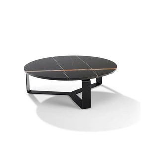 Grande table basse polyvalente en marbre et métal Meubles décoratifs à côté de la table pour la maison, le bureau et le salon. - Product Image 4