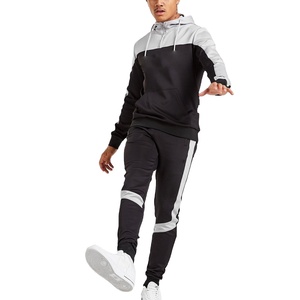2023 ropa deportiva transpirable con logotipo personalizado para hombre, conjunto de chándal de invierno con capucha y cremallera, chándal para correr al por mayor - Product Image 1