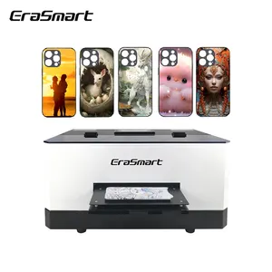 Máquina de impresión de personalización de tarjetas de estuches de teléfono automático Digital Erasmart para impresora de cubierta de caja de teléfono de acrílico de pequeña empresa