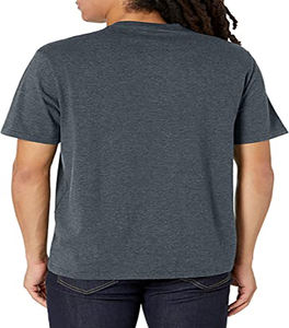 Camiseta de gimnasio de media manga para hombre de poliéster 100%, cómoda, elástica, de talla grande, diseño de logotipo personalizado, Camiseta deportiva transpirable - Product Image 6