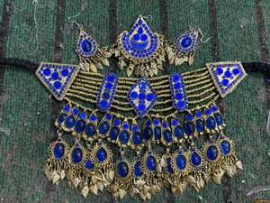 Style traditionnel afghan collier boucles d'oreilles ensemble vente chaude nouveaux bijoux anciens colliers faits à la main boucles d'oreilles ensembles de bijoux - Product Image 4