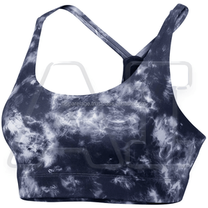 Soutien-gorge de sport pour femme, léger, à séchage rapide, respirant, réversible, grande taille, couleur unie, polyester/coton - Product Image 5