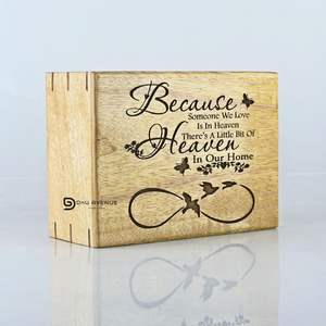 Urne en bois massif artisanale pour les cendres humaines |   Prix direct d'usine - Product Image 2