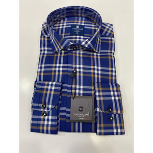 เสื้อเชิ้ตทรงสลิมฟิตสไตล์คลาสสิกสำหรับผู้ชายผ้าฝ้ายทำจากผ้าเทอร์กีย์แขนยาวระบายอากาศได้ดีและมีสไตล์ - Product Image 6