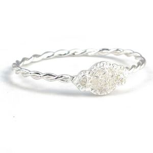 925 Sterling Silver Double <b>Wire</b> <b>Thin</b> Star-Shaped Burmese Bracelet Elegant and Stylish Jewelry - Product Image 2