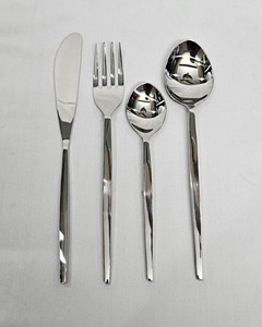 Juego de cubiertos de acero inoxidable para bodas, incluye cucharas para cena, cuchara, tenedor y cuchara para sopa, utensilios para cubiertos hechos de metal - Product Image 6