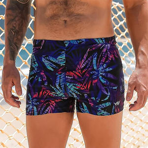 Top Quality Polyester Spandex Fabric Quick Drying Breathable Swimming <b>Trunks</b> Summer Swimming Boxer - Product Image 2