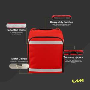 Sac à dos classique pour la livraison de nourriture, isolé, imperméable et facile à transporter - Product Image 2