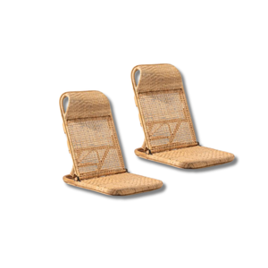 Chaise de sol en tatami en rotin Fabriqué avec des techniques et des matériaux haut de gamme pour ajouter du confort à l'intérieur et à l'extérieur. - Product Image 3