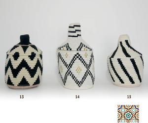 Cesta de pan de paja berber marroquí Vintage - Product Image 1