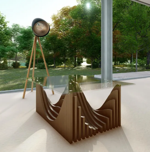 Table basse paramétrique Kalatri, design moderne, légère, lavable, amovible, meubles d'intérieur pour la maison, le bureau et l'hôtel - Product Image 1