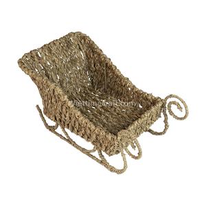 Decoraciones Navideñas de Trineo de Pasto Marino Natural Ecológicas, Adorno Navideño Único y Elegante al por Mayor - Product Image 4