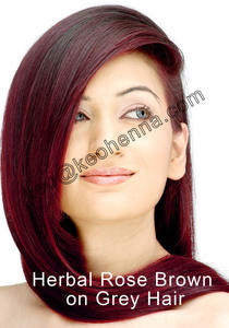 Coloration capillaire à base de henné végétal certifié HALAL non allergène, couleur brun rose, échantillons payants/gratuits, fabricant, certificat Ecocert - Product Image 2