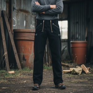 PAUL <b>Work</b> Trousers Size 52 <b>Black</b> FHB Workwear - Product Image 3