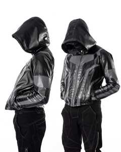 Nouvelle veste en cuir courte à la mode pour femmes grande taille personnalisée OEM vente en gros avec broderie directe du fabricant - Product Image 5