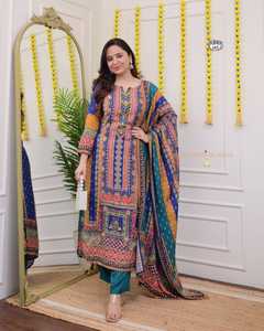 Ropa tradicional india y pakistaní Shalwar Kameez, tallas S a 10XL, hecha de modal y viscosa - Product Image 5