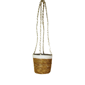 Olla colgante de yute para hierba marina, maceta colgante para vivero, maceta colgante para jardinería, decoración ecológica para el hogar, cesta para plantas buena - Product Image 3