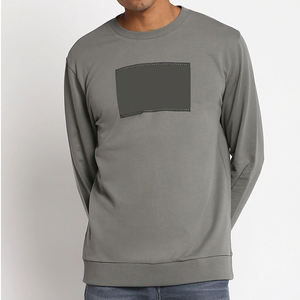 Sudaderas de poliéster personalizadas de talla grande para hombre, precio al por mayor para hombre, sudaderas de mezcla de algodón básicas de Color sólido para hombre a la venta - Product Image 6