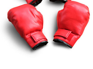 Fábrica al por mayor 8-14oz PU guantes de boxeo en piel marrón blanco azul para adultos y niños entrenamiento logotipo personalizado disponible - Product Image 3