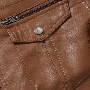 Veste en cuir pour homme de couleur unie, col montant, logo sur le devant, imperméable, de haute qualité, manches longues, streetwear, meilleur prix - Product Image 4