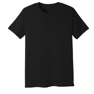 Camiseta de Manga Corta Casual para Hombre, Talla Grande, con Logotipo Personalizable de Alta Calidad, Color Negro Puro, 220 g/m², 100 % Orgánica - Product Image 1