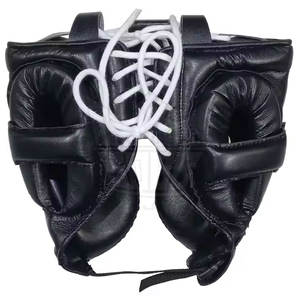 หมวกป้องกันศีรษะสำหรับชกมวย หนังคุณภาพพรีเมียม พร้อมโลโก้สั่งทำ ดีไซน์ป้องกันน้ำหนักเบา เหมาะสำหรับการฝึกซ้อม MMA และคิกบ็อกซิ่ง - Product Image 6