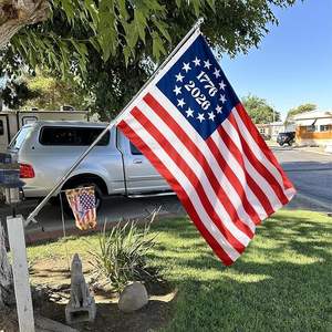 Drapeau Betsy Ross 1776-2026, 4x6 pieds, drapeaux américains, 250e anniversaire, résistant, extérieur, imperméable, polyester, brodé, 13 étoiles - Product Image 1