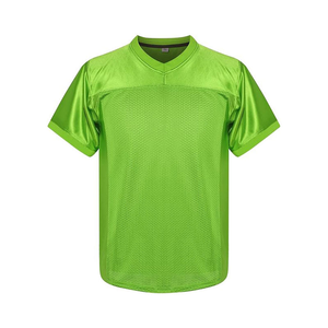 FEROCIOUS CLOTHING Custom American Football Practice Jersey <b>Red</b> <b>Mesh</b> V Neck Short Sleeve Breathable Anti-Bacterial Lightweight - Product Image 1