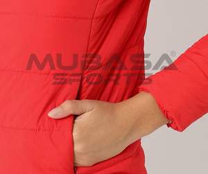 Full Sleeve Length <b>Women's</b> Hoodies & Sweatshirts Zip-Front Quilted <b>Jacket</b> with Slip Pockets Customised High Quality - Product Image 5