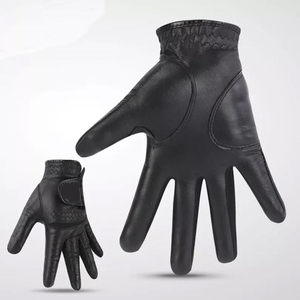 Gants de golf avec logo personnalisé nouveau design Cabretta de haute qualité en cuir véritable poignées respirantes à la main - Product Image 2