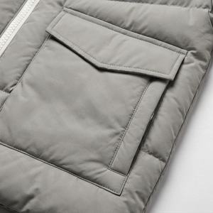 Veste matelassée légère avec logo personnalisé pour homme, en nylon et polyester, respirante, coupe ajustée, élégante, vêtement d'hiver chaud, parka à séchage rapide - Product Image 5