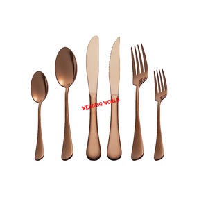 Nouveaux couverts en métal personnalisés finis en métal couverts faits à la main vente chaude en gros de nouveaux couverts en métal élégants. - Product Image 1