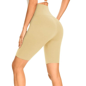 Pantalones cortos de motorista de gimnasio para mujer de alta calidad al por mayor tejidos informales 100% poliéster playa por pantalones cortos de motorista de tela de secado rápido personalizados - Product Image 2
