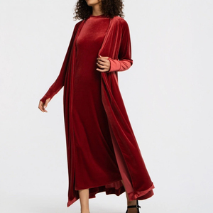 Bata de dormir de algodón y bambú para mujer, suave, de terciopelo, pijama de manga larga para mujer, ropa de estar sostenible para mujer - Product Image 5