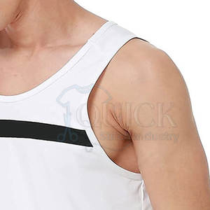 Camiseta sin Mangas Casual de Punto para Hombre al por Mayor, Transpirable, Ecológica, de Poliéster/Algodón, Diseño Personalizado, Talla Grande, Alta Calidad, OEM - Product Image 5