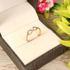 Simple Infinity CZ 92.5 <b>Sterling</b> <b>Silver</b> Wedding <b>Ring</b> Geometric Pattern Rhodium Plating Bezel <b>Set</b> Zircon Infinity CZ Fine <b>Rings</b> - Product Image 5