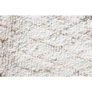 พรมวิ่งสไตล์วินเทจจากตุรกี ขนาด 2.6x13.5 ฟุต สีขาวน้ำตาลลายดอกไม้ ทำจากขนสัตว์ - Product Image 5