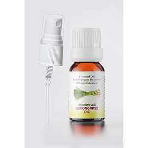 <b>100</b>% Natural Lemongrass Essential Oil 10 <b>ml</b> Spray <b>Bottle</b> Premium Quality Made in Turkey - Product Image 1