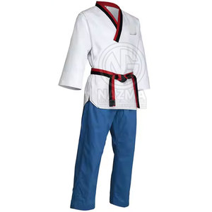 Uniforme de Taekwondo Transpirable Hecho en Pakistán, Precio Razonable, Uniforme de Entrenamiento de Taekwondo, Talla Adulto - Product Image 4