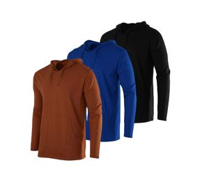 Sudaderas con capucha de alta calidad, muy vendidas, personalizadas, sin cordón, con cremallera, lisas, extragrandes, de forro polar, para hombre. - Product Image 1